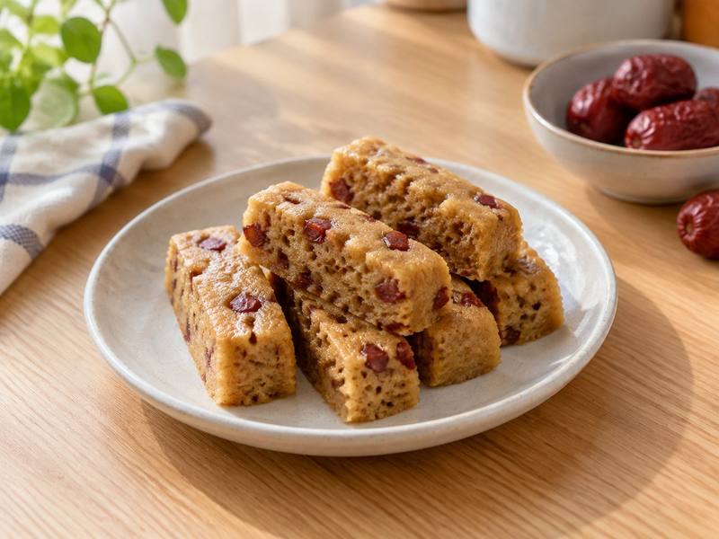 Illustration of Red date steam cake